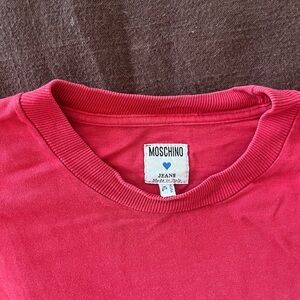 Moschino Red Short Sleeve Tee